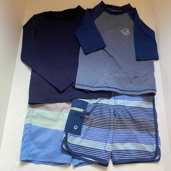 Cat & Jack Rash Guards Swim Bottoms Trunks Mix & Match Bundle Set - Picture 1 of 3
